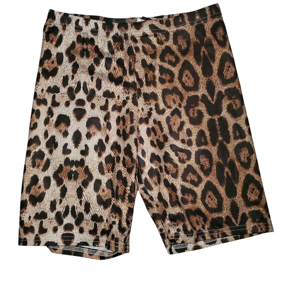 SHEIN Cheetah Print Lounge Shorts || Small